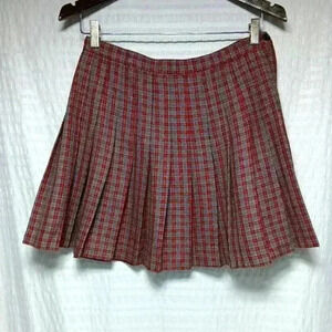 Vintage 90's Y2K Pleated plaid Mini Skirt Spring  Street. Ladies size 11